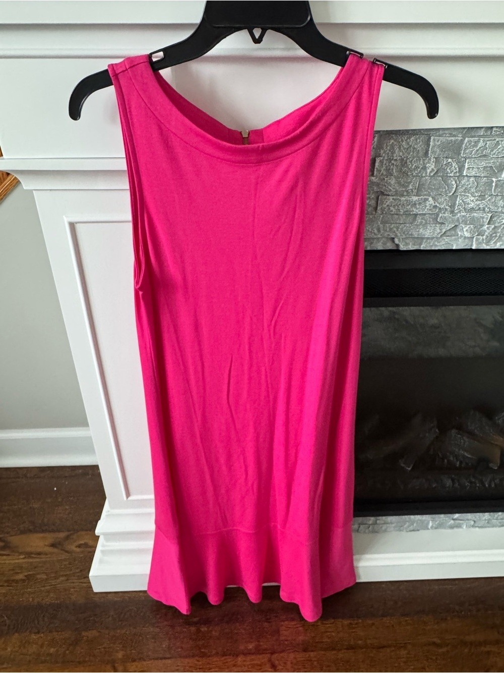 Tommy Bahama Darcy Flounce Dress Glowy Azalea/Vibrant Pink Midi day dress nap - Picture 2 of 12